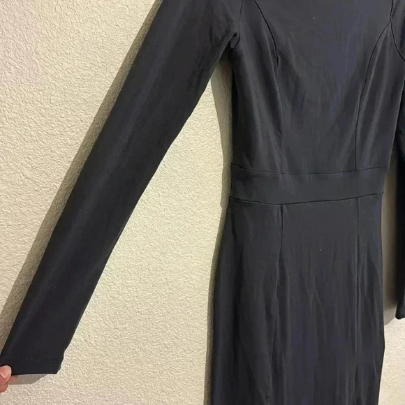 Susana Monaco Open Side Fitted Long Sleeve Midi Dress - Picture 3 of 6